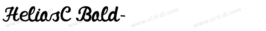 HeliosC Bold字体转换